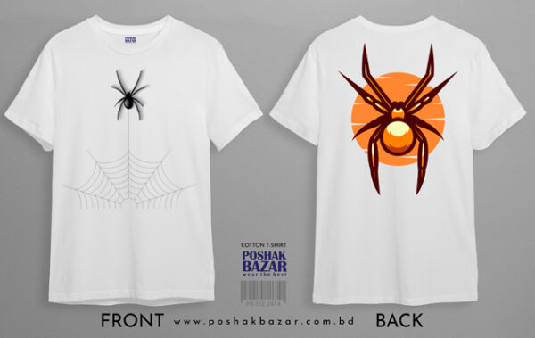 Spider Printed Cotton T-Shirt