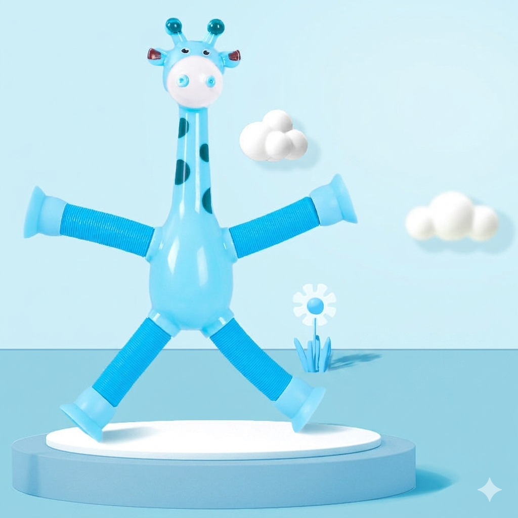 Children's suction cup giraffe toy